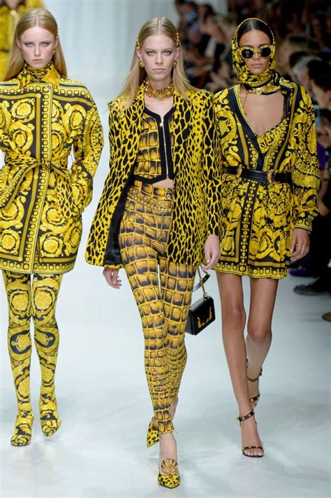 versace wwd|versace runway prints.